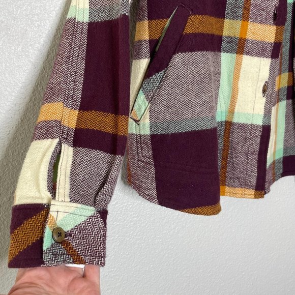 Woolrich Plaid Shirt Jacket Cotton Flannel Size XS - Picture 4 of 10